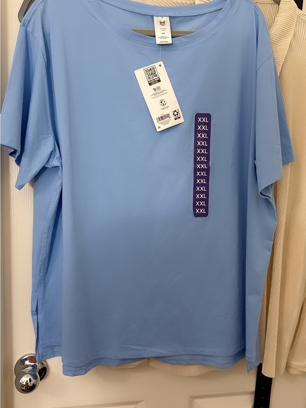 Light Blue Women's Short Sleeve Performance Tee - Unbranded